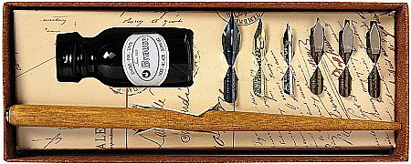 CF SET CALIGRAFIE HERBIN, 6 PENITE, TOC SI CERNEALA NEAGRA, 15 ML 195B [2]
