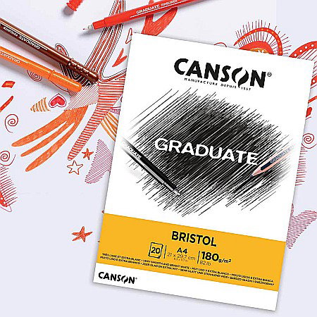 PR BLOC CANSON GRADUATE BRISTOL A5 20F, 180GR/M2 400110382 [2]