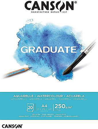 Blocuri de desen profesionale - PR BLOC CANSON ACUARELA GRADUATE A4 20F/250GR 400110374