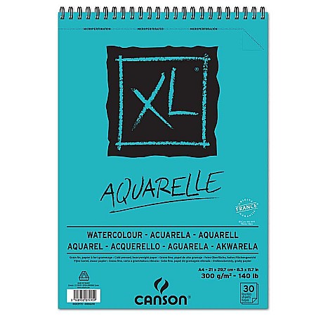 Blocuri de desen profesionale - PR BLOC DESEN CANSON AQUARELLE XL A4 SPIRA 30 FILE 300GR/M2 400039170