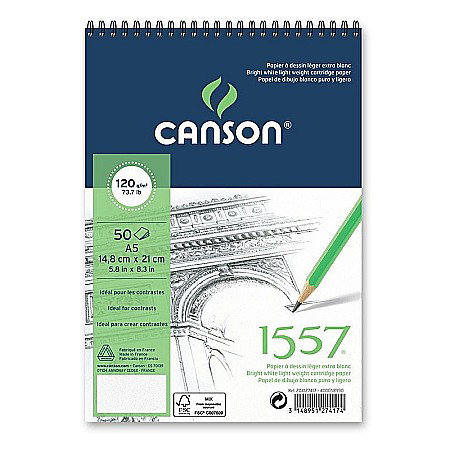 Blocuri de desen profesionale - PR BLOC SCHITE CANSON 1557 A4 50F 120G/M2 204127408