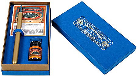 DE SEZON - CF SET CALIGRAFIE HERBIN BLEU MYOSOTIS, PENITA CU TOC SI CERNEALA 27278T