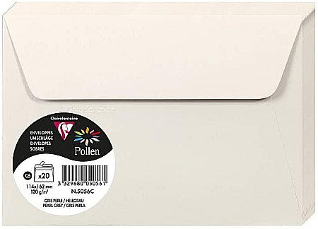 Plicuri Colorate - PLIC CLAIREFONTAINE C6 20/SET GRI PERLA 5056C
