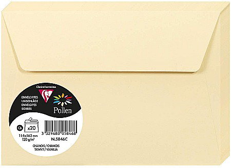 PLIC CLAIREFONTAINE C6 20/SET VANILIE 5846C [0]