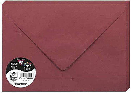 Plicuri invitatii - PLIC CLAIREFONTAINE C5 20/SET BORDO 5882C