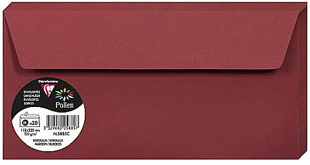 Plicuri Colorate - PLIC CLAIREFONTAINE DL 20/SET BORDO 5885C