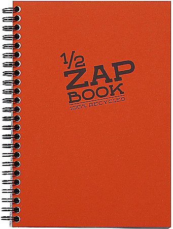 Blocuri de desen profesionale - CF CAIET SCHITE A5 ZAP BOOK 80F 80GR/m2 SPIRA CLAIREFONTAINE, CULORI ASORTATE 8349C