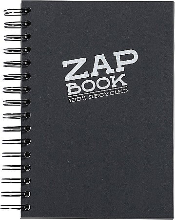 Blocuri de desen profesionale - CF CAIET SCHITE A5 ZAP BOOK 160F 80GR/m2 SPIRA NEGRU CLAIREFONTAINE 8362C