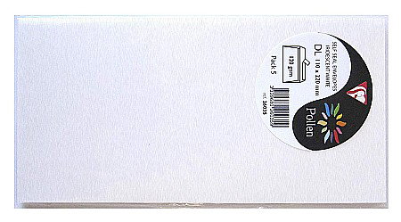 Plicuri invitatii - PLIC CLAIREFONTAINE DL PERLAT 5/SET ALB 26035C