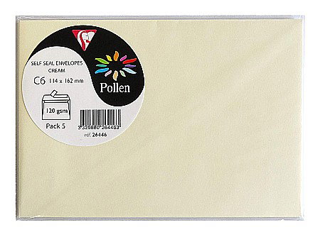 Plicuri pf - PLIC CLAIREFONTAINE C6 5/SET CREM 26446C