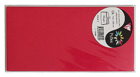 Plicuri invitatii - PLIC CLAIREFONTAINE DL 5/SET ROSU INTENS 26585C