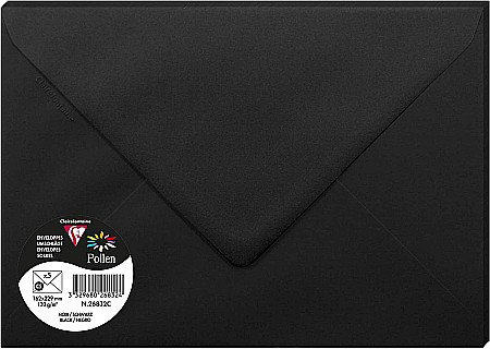 Plicuri invitatii - PLIC CLAIREFONTAINE C5 5/SET NEGRU 26832C