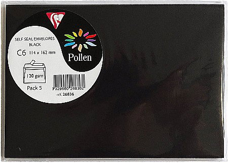 PLIC CLAIREFONTAINE C6 5/SET NEGRU 26836C [1]