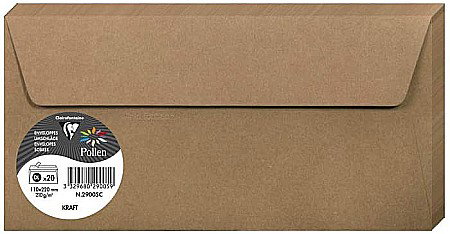 Plicuri Colorate - PLIC CLAIREFONTAINE DL 20/SET KRAFT 29005C