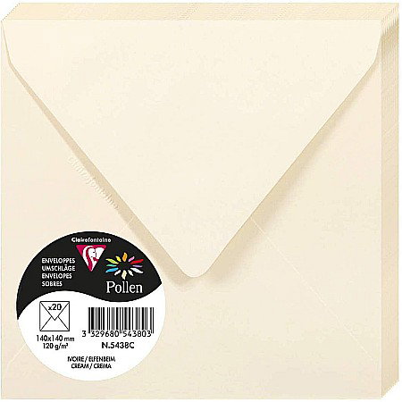 Plicuri pf - PLIC CLAIREFONTAINE 140*140 20/SET CREM 5438C
