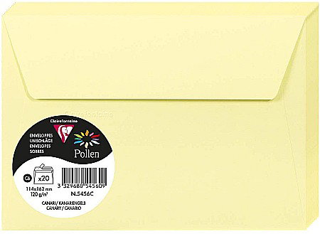 PLIC CLAIREFONTAINE C6 20/SET CANARY 5456C [0]