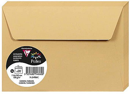 Plicuri Colorate - PLIC CLAIREFONTAINE C6 20/SET CARAMEL 5486C