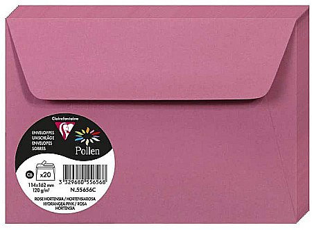 Plicuri invitatii - PLIC CLAIREFONTAINE C6 20/SET ROZ HORTENSIE 55656C