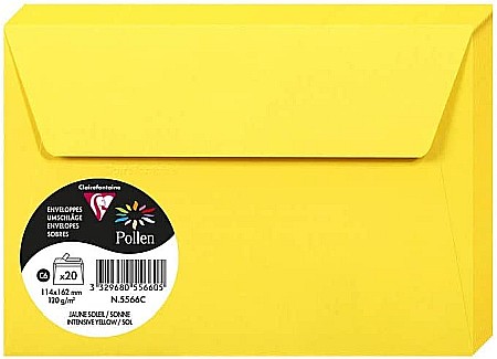 Plicuri Colorate - PLIC CLAIREFONTAINE C6 20/SET GALBEN INTENS 5566C