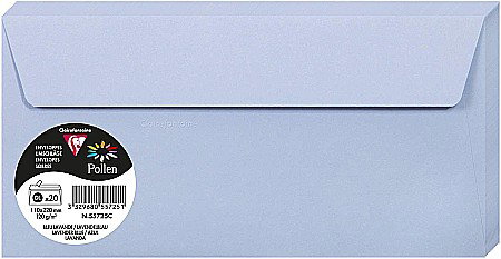 Plicuri Colorate - PLIC CLAIREFONTAINE DL 20/SET ALBASTRU LAVANDA 55725C