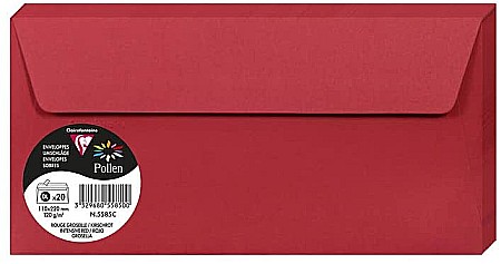 Plicuri Colorate - PLIC CLAIREFONTAINE DL 20/SET ROSU INTENS 5585C