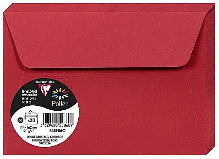 Plicuri Colorate - PLIC CLAIREFONTAINE C6 20/SET ROSU INTENS 5586C