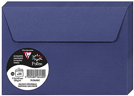 Plicuri Colorate - PLIC CLAIREFONTAINE C6 20/SET ALBASTRU INCHIS 5646C