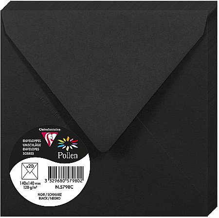Plicuri Colorate - PLIC CLAIREFONTAINE 140*140 20/SET NEGRU 5798C