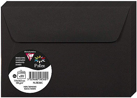 Plicuri pf - PLIC CLAIREFONTAINE C6 20/SET NEGRU 5836C