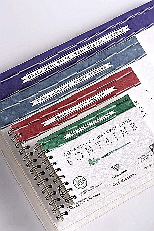 CF BLOC AQUARELLE CLAIREFONTAINE 12*18CM 12F BUMBAC 300GR/M2 96348C [7]