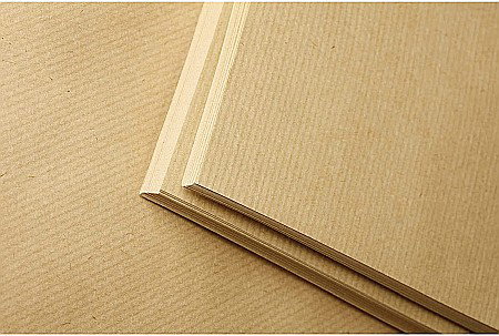 CF BLOC DESEN A5 100F 90GR/m2 KRAFT VergÃ© Brun, double face CLAIREFONTAINE 96544C [3]
