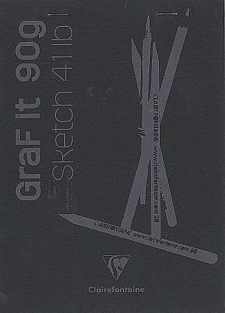 Blocuri de desen profesionale - CF BLOC DESEN A5 GRAFIT 80F 90GR CLAIREFONTAINE BLACK 96842C