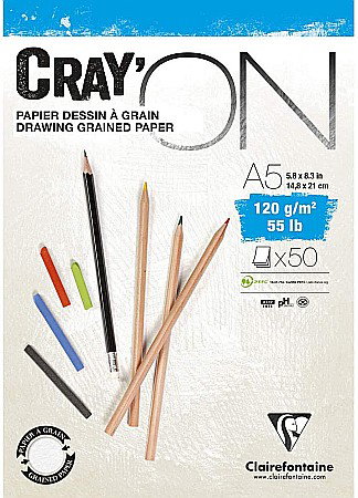 Blocuri de desen profesionale - CF BLOC DESEN A5 CRAY'ON 50F 120GR CLAIREFONTAINE 975019C