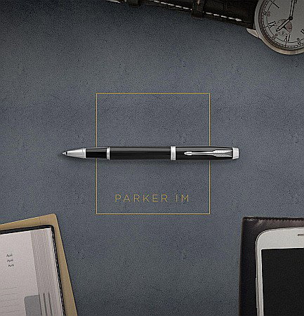 PARKER ROLLER IM ROYAL BLACK LACQUER GT 160231 [6]