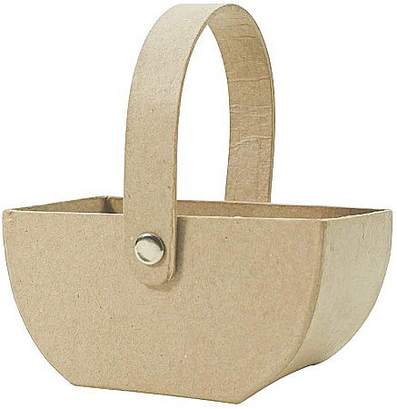 Decoratiuni Papier Mache - CF COSULET DREPTUNGHIULAR PAPIER MACHE 12*10*10 CM AC464O