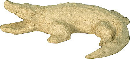 Decoratiuni Papier Mache - CF CROCODIL PAPIER MACHE 19*6*9 CM AP196C