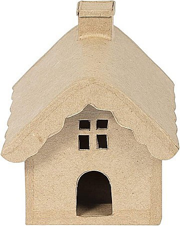 DE SEZON - CF BOTTOM HOUSE PAPIER MACHE 12*10.5*11CM SA230C