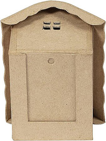 CF BOTTOM HOUSE PAPIER MACHE 12*10.5*11CM SA230C [2]