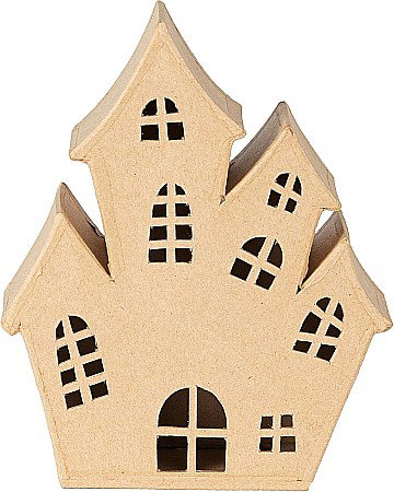 Halloween - CF HAUNTED HOUSE PAPIER MACHE 16.5*8*19.5CM SA232C