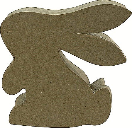 Decoratiuni Papier Mache - CF CUTIE IEPURE PAPIER MACHE 12.5*4*12.5CM BT052C