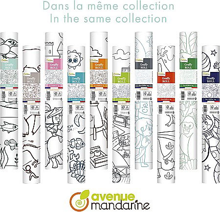 CF ROLA HARTIE DE COLORAT 0.35*5M 90GR SPATIU COSMIC AVENUE MANDARINE GY128C [3]