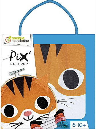 KIT CREATIV BRODERIE PIX'GALLERY TAMBURINA PISICA KC118C [0]