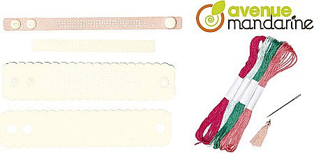 CF KIT CREATIV BRODERIE PIX' TRESOR BRATARI ROZ AVENUE MANDARINE KC128C [2]