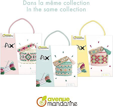 CF KIT CREATIV BRODERIE PIX' TRESOR BRATARI ROZ AVENUE MANDARINE KC128C [4]