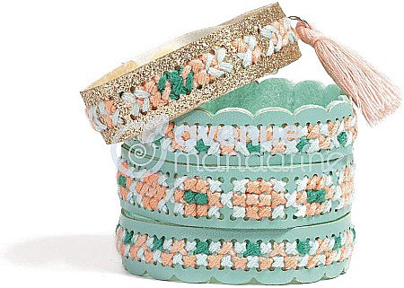 KIT CREATIV BRODERIE PIX' TRESOR BRATARI AVENUE MANDARINE KC129C [1]