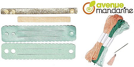 KIT CREATIV BRODERIE PIX' TRESOR BRATARI AVENUE MANDARINE KC129C [3]