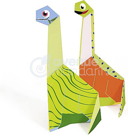 CF KIT CREATIV MY LITTLE ORIGAMI - DINOZAUR AVENUE MANDARINE OR517C [1]