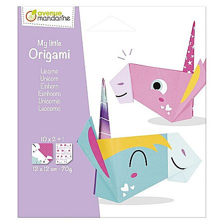 DE SEZON - CF KIT CREATIV MY LITTLE ORIGAMI - UNICORN AVENUE MANDARINE OR521C