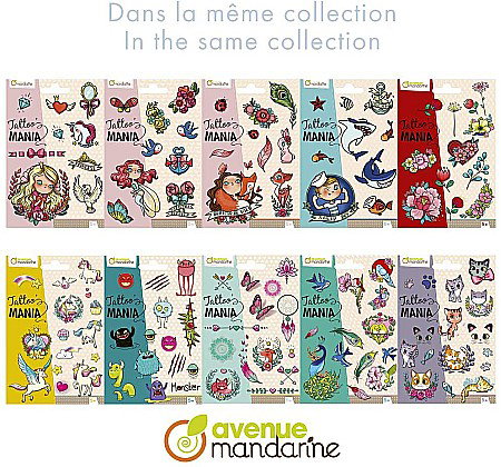 CF SET TATUAJE UNICORNI TATTOO MANIA AVENUE MANDARINE CC052C [4]