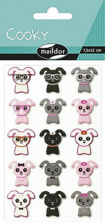 Etichete scolare si stickere - CF STICKER 3D COOKY 7.5*12CM MAILDOR CATELUSI CY014O